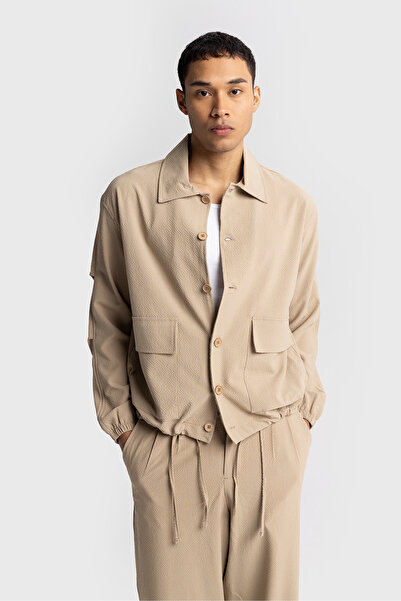 GIESTO GOFRE JACKET WITH ROPE DETAIL