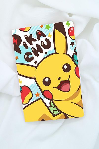 Anime Marketi Pokemon Pikachu Themed School Notebook, Notepad, Memory Book 60 Pages Model 5