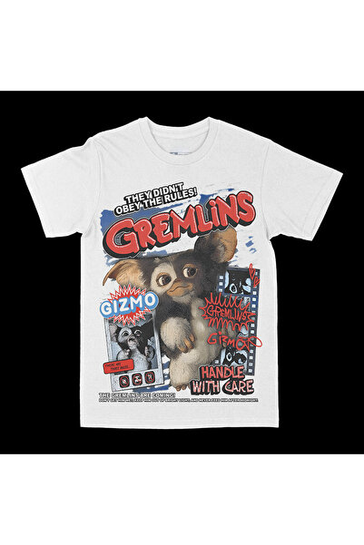 rebelberi Gremlins Gizmo Sarkastična Bootleg Stil Bela Oversize Unisex Majica...