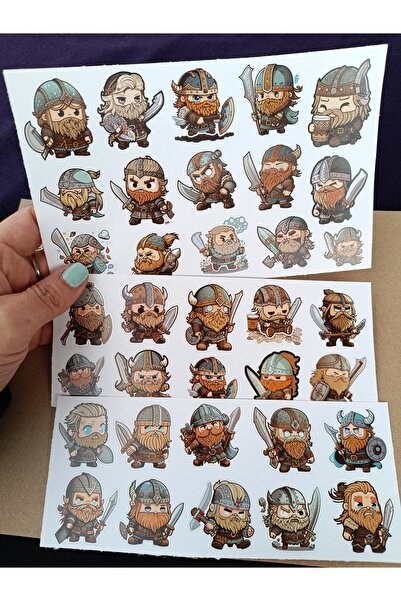 Pink Swan Craft Slatki Kawaii set naljepnica s vikinzima, laptop, iPad, svesk...