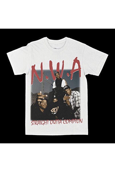 rebelberi N.W.A Oldschool Rap Hiphop Bootleg Stil Bela Oversize Unisex Majica...
