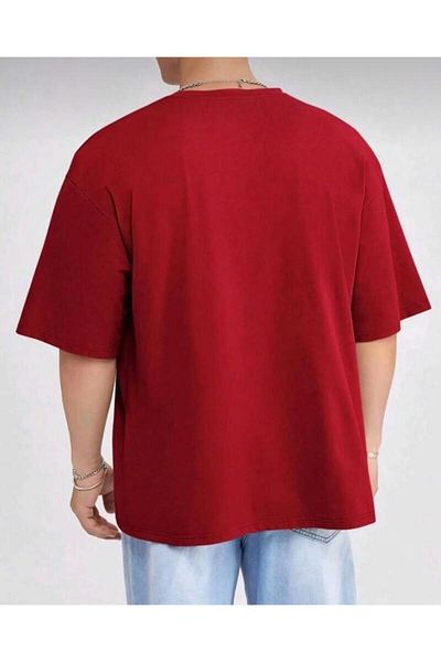 khufu CALIFORNIA Printed RED Oversize T-shirt Comfortable Cut Unisex
