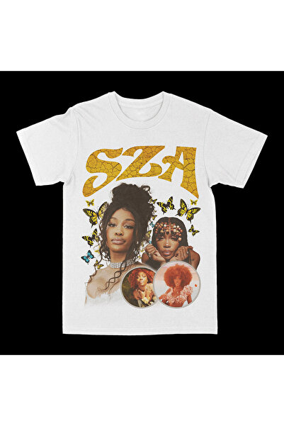 rebelberi SZA Bootleg Style White Oversize Unisex T-Shirt Tee