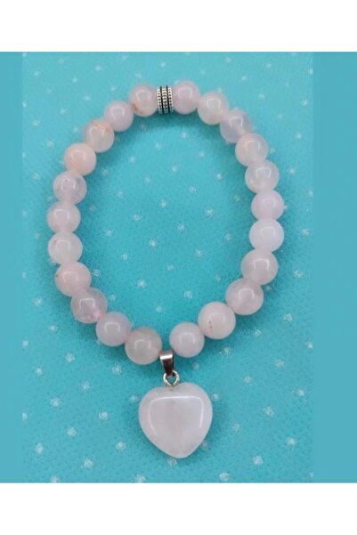 Starfish سوار نسائي حديث على شكل قلب من الكوارتز الوردي