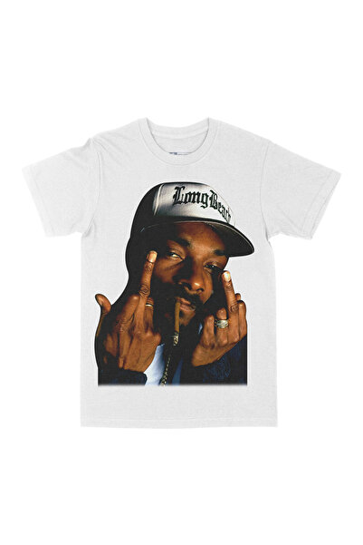 rebelberi Snoop Dogg Big Head Hiphop Rap Bootleg Stil Tricou Alb Oversize Uni...