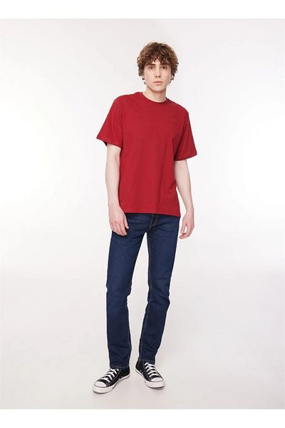 Levi's Crew Neck Plain Red Men's T-Shirt A9437-0003_CLASSIC RELAXED TEE SUN-