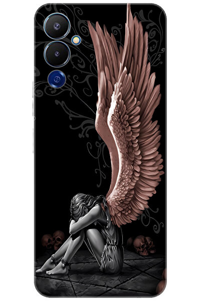TECNO Pova 4 (LG7n) Uyumlu Kılıf Desen Baskılı Silikon Enslaved Angel STK:654...