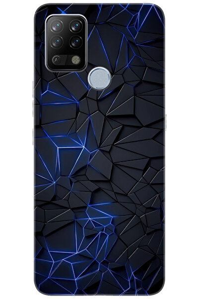 TECNO Pova (LD7) Uyumlu Kılıf Desen Baskılı Silikon Prizmatik Tasarım STK:667 CP-FZd0R94