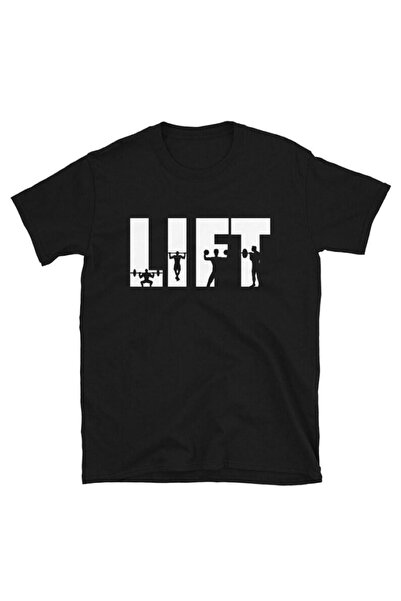 Khione Μπλουζάκι Unisex Design Lift Weightlifting Fitness με στάμπα Oversize ...