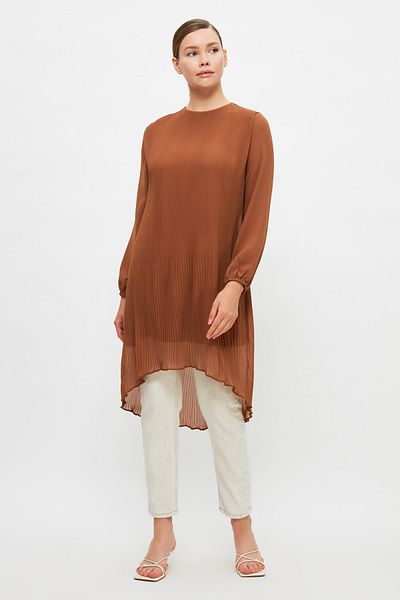 Trendyol Modest Tuniken - Grau - Regular Fit