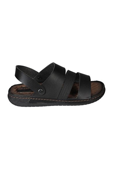 GEZER Men's Black Sandals Slippers