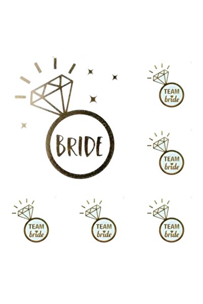 ELİFSÜS Bride Dövme 10 Adet Gold Renk