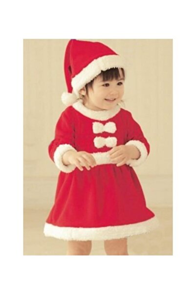 Bkmc Дівчачий червоний костюм з бантиком і різдвяними деталями