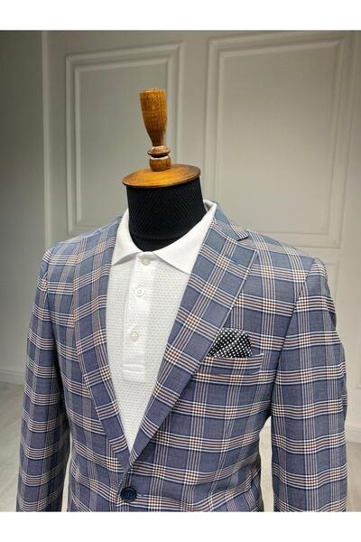 Frappoli Чоловічий синій піджак Slim Fit