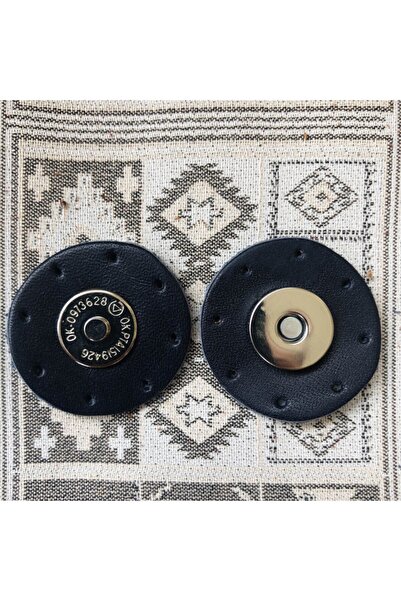 Alfa Tasarım Ασημί μαγνητικό κούμπωμα στρογγυλής τσάντας από γνήσιο δέρμα - Μ...