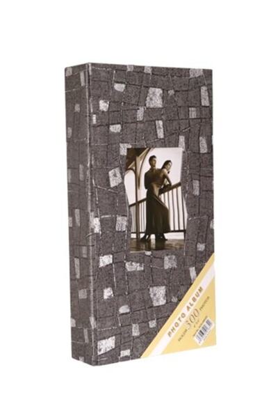 Aledo 10x15см Фотоалбум с 300 джоба с прозорчета и шарки Acr-096320-grey