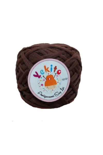 yekito Amigurumi Saç Ipi 50gr No 45 Koyu Kahve