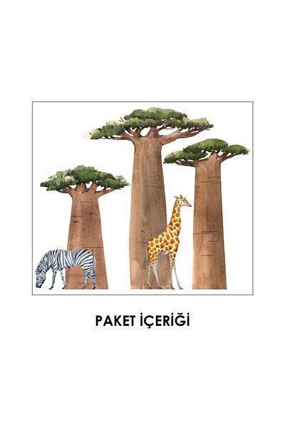 Tilki Dünyası Autocolant de perete cu animale în Africa