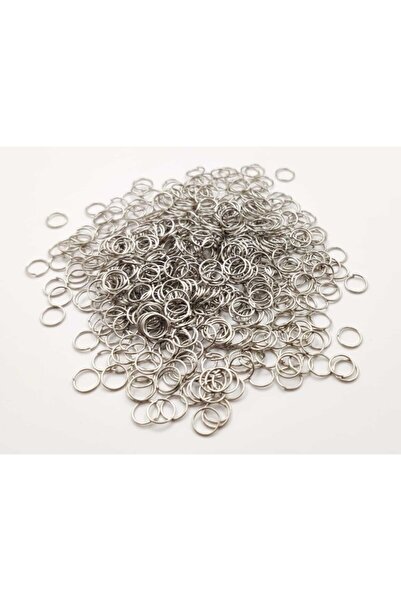 yiğit aksesuar 8 Mm 50 gram Küçük Metal Gümüş Renk Takı Halkası Malzemesi