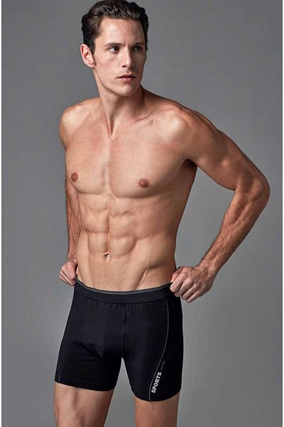 Eros Ανδρικό 2 Πακέτο Μαύρο Compact Color Boxer