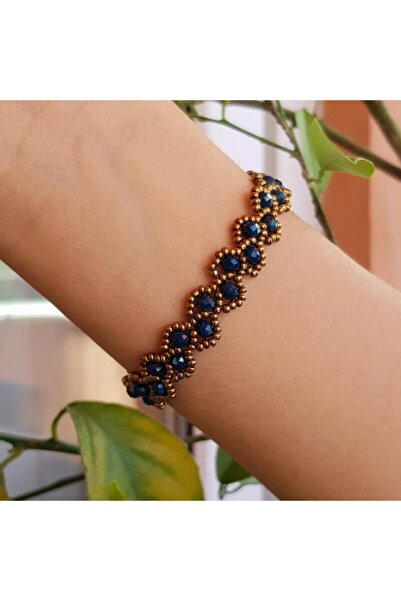 Handmade By HLY سوار مصنوع يدويًا من حجر الكريستال