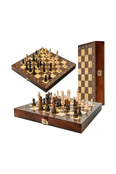 Genel Markalar Ithal Kutulu Katlanır Satranç Takımı 30x30