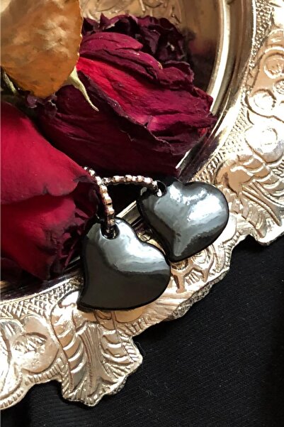 Leerybee نيون الأسود أقراط القلب مضاد الأرجية