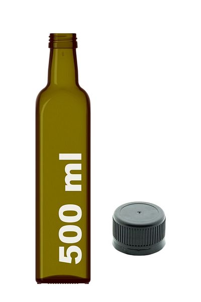 Hyd 500 Ml Empty Glass Bottle with Lockable Lid Olive Oil Bottle Oil Pot