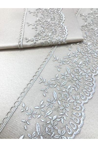 Çeyiz Bahçesi Комплект завивка Lina Lace Cappuccino Double