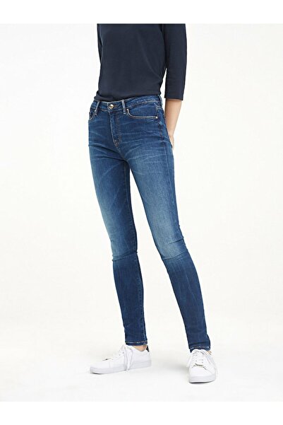Tommy Hilfiger Γυναικεία Τζιν WW0WW11860 Μπλε
