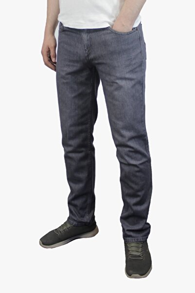 Moda Tint Erkek Regular Fit Yüksek Bel Gri Kot Pantolon
