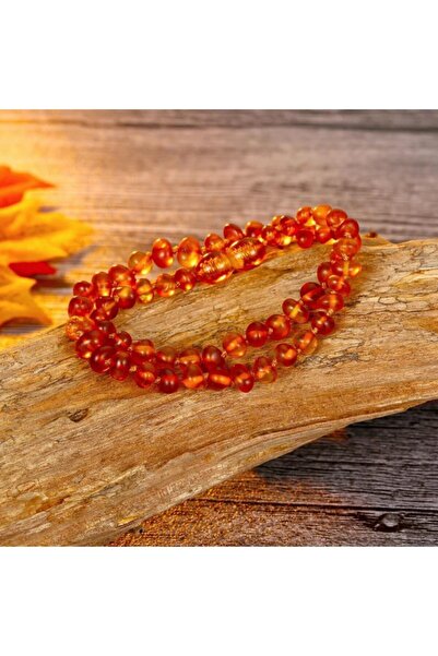 Kızlarağası Gümüş Orjinal Kehribar Diş Kolyesi