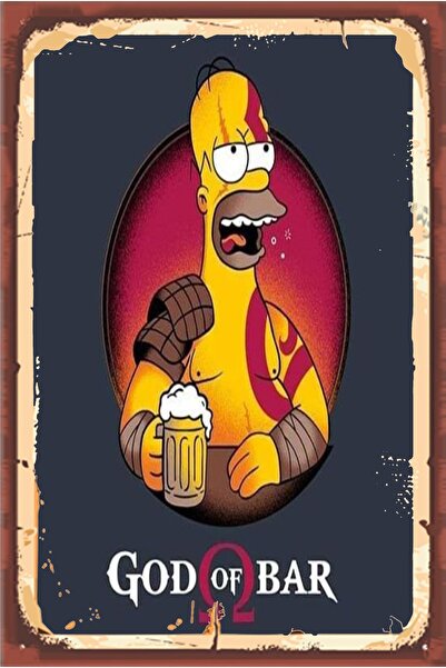 hediyeniburadabul Ρετρό Ξύλινη Αφίσα Τοίχου 20x30