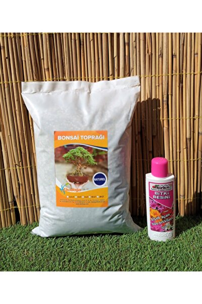 Doğalsan Tarım Bonsai Toprağı 5 lt  + Bitki Besini 225 ml Çiçekli Bitkilere Ö...