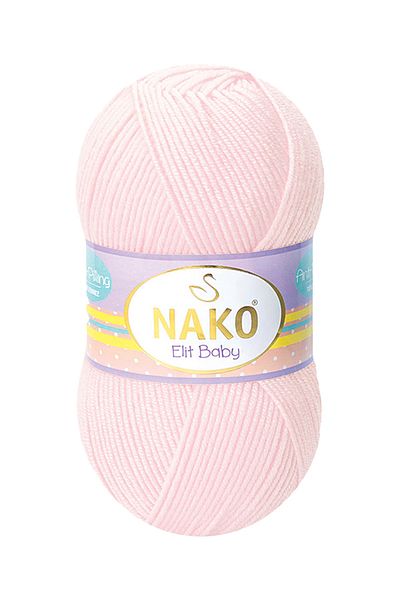 NAKO Elit Baby Μη Πιτυρισμένο Baby Floss Anti Pilling 5 τεμάχια 02892 Απαλό Ροζ