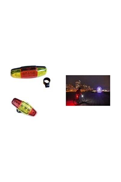 Nerox Bisiklet Işığı Gece Lambası Güvenlik Arka Led Işık Uyarı Ikaz Reflektörü