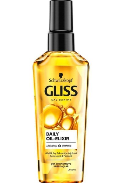 Gliss Ultimate Oil Elixir Besleyici Yağ Iksiri - Aminoasit Ve Argan Yağı Ile 75 ml X 2 Adet