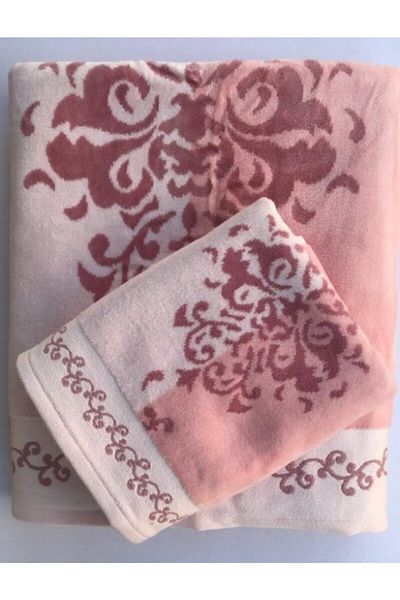 Özdilek Σετ Πετσέτες Oversize 2 τεμαχίων Emily Pink 100% βαμβάκι