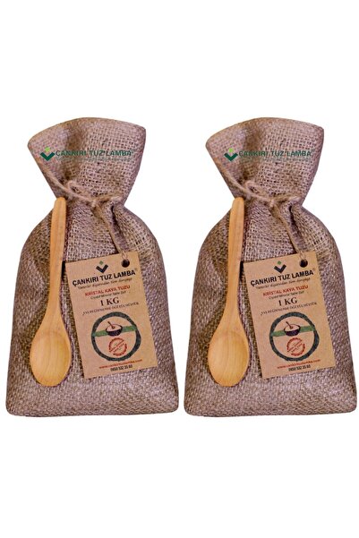 Çankırı Tuz Lamba 2 Adet 1 Kg Öğütülmüş Çankırı Kristal Kaya Tuzu