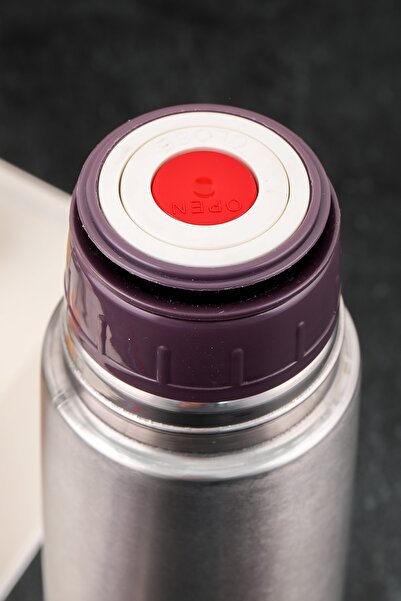 Cooker Shop Premium Paslanmaz Çelik 0.3 Lt Piknik Kamp Çay Kahve Termosu (mor)