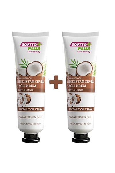 Softto Plus Coconut Cream - Oily, Hand and Face, 50+50 ml