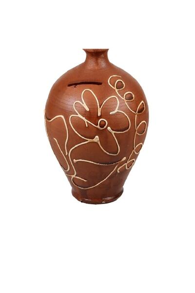 Genel Markalar El Yapımı Çömlek Testi Büyük Boy Kumbara 18x30 cm