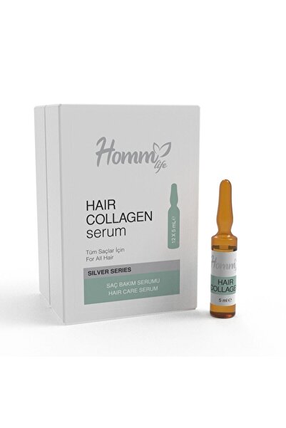 Homm Life Hair Collagen Serum 12x5 ml Tüm Saçlar İçin Saç Bakım Serumu