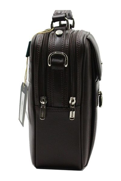 Grande Men's Brown Leather Handbag Crossbody Bag 4588