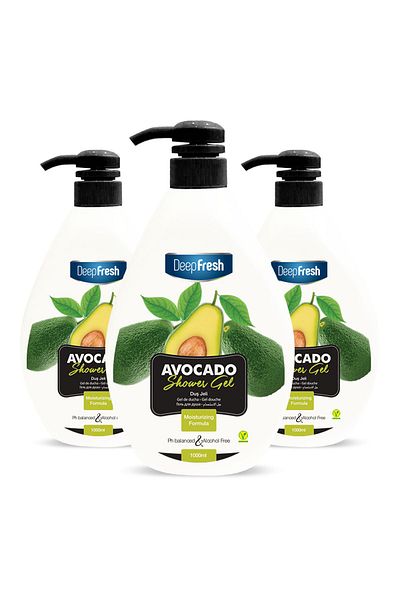 Deep Fresh Shower Gel Avocado 3 X 1 Lt