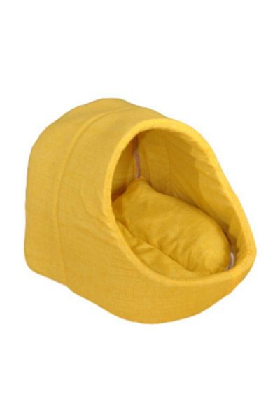 CatHouse Yellow Cat Cave - Washable Nest, 40*40 Cm