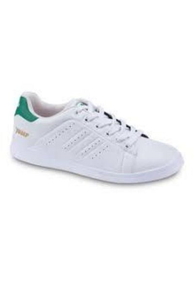 Jump Unisex White-Green Sneakers 15306