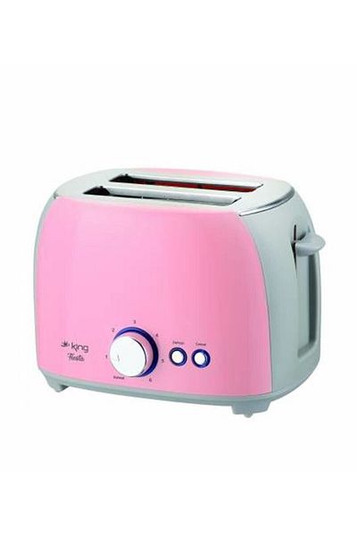 King Fiesta K-2178 Pink Toaster - 11323