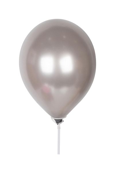 Kına Atölyesi Metallic Shiny Balloon 10 Pieces Silver