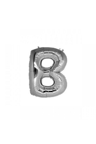 Deniz Party Store Silver Foil Balloon 16" Inch (B) Letter